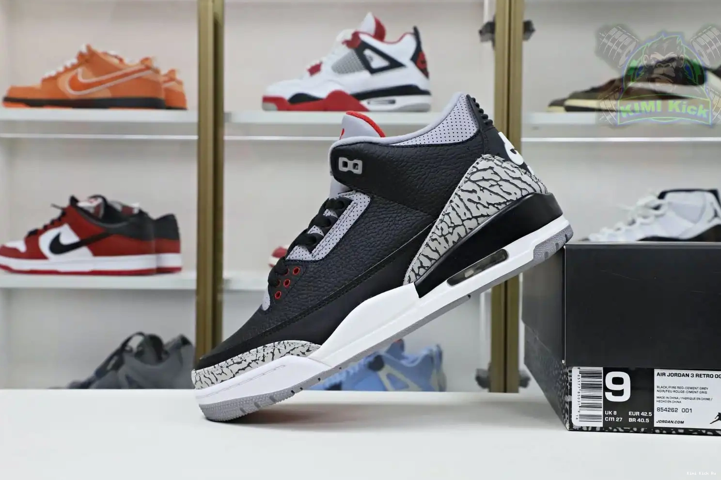 3 2018（854262-001） blackcement Kimikick Air Jordan  Jordan retro 0427